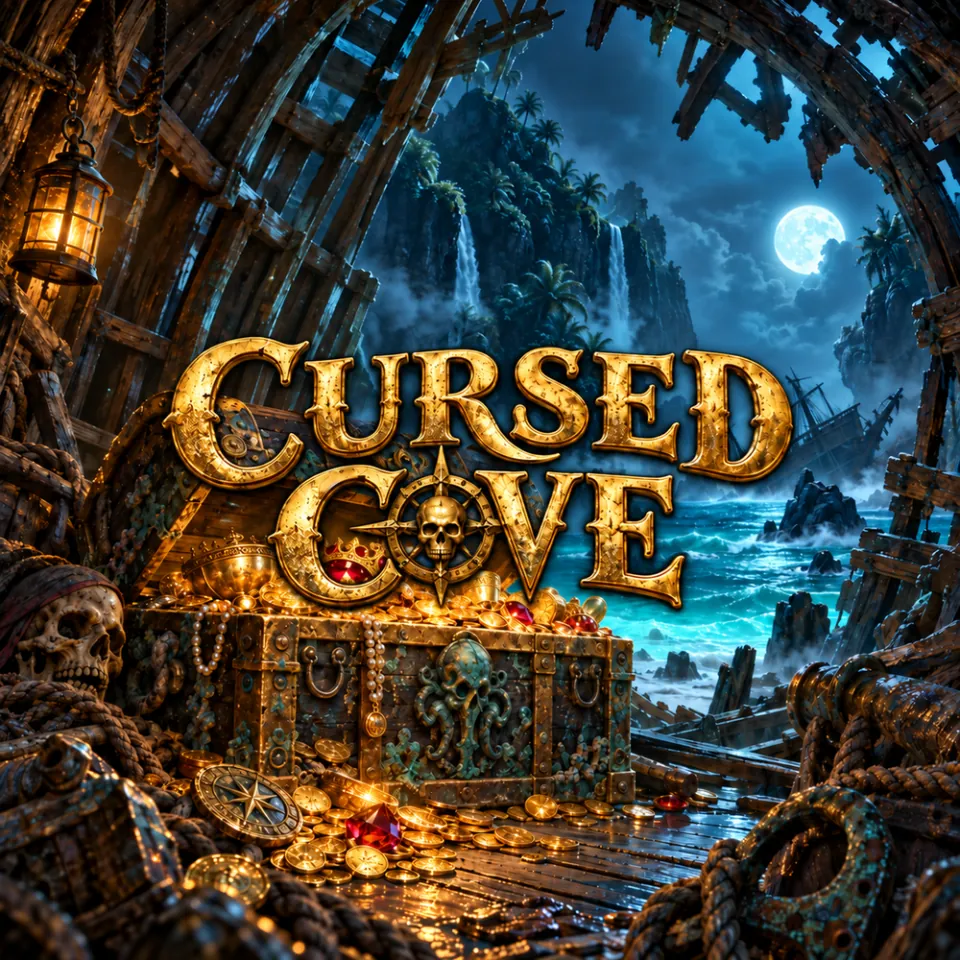 Cursed Cove pirate scratchcard cover